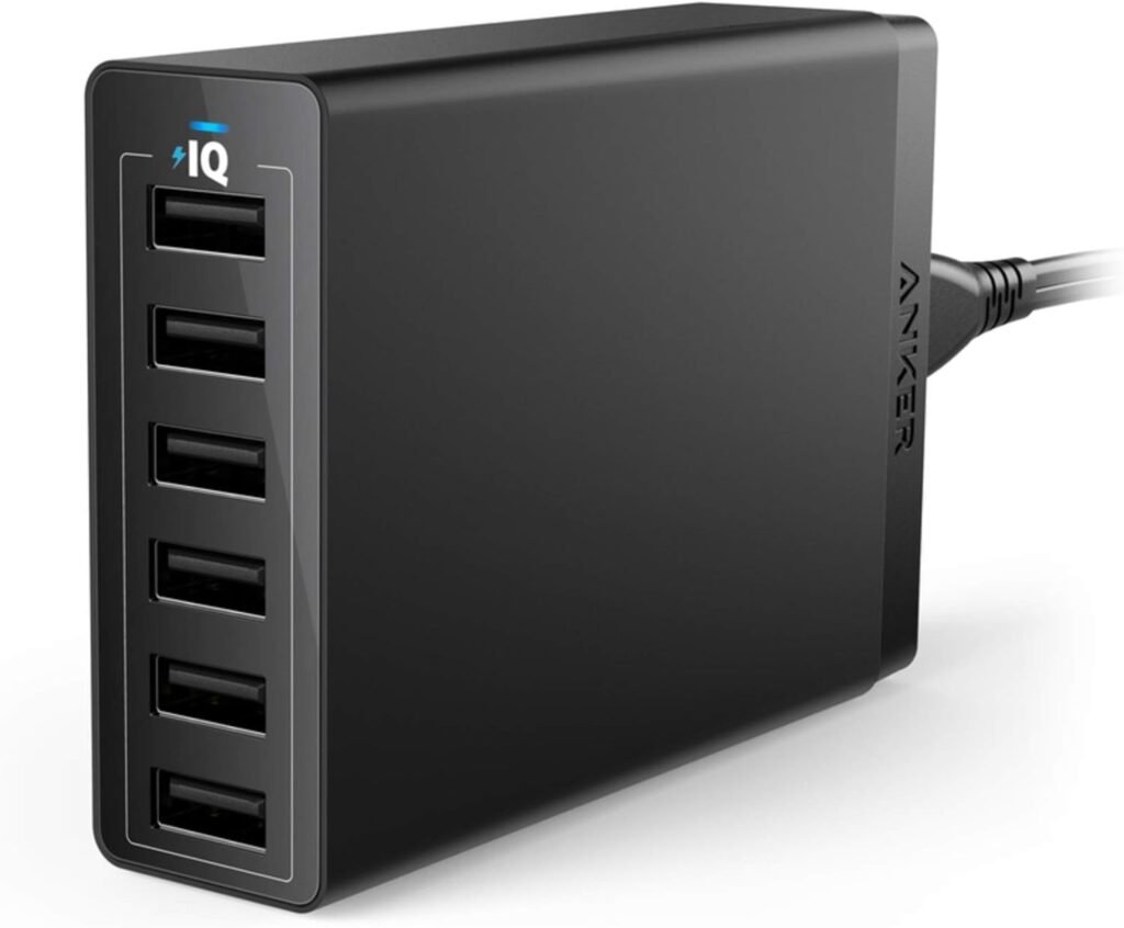 Anker Charger, 60W 6 Port USB Charging Station, PowerPort 6 Multi USB Charger for iPhone 14/13 Series, iPad Pro/Air/Mini, Galaxy S23/S22/S21, Note 20 Ultra, LG, HTC, and More Anker Charger, 60W 6 Port USB Charging Station, PowerPort 6 Multi USB Charger for iPhone 14/13 Series, iPad Pro/Air/Mini, Galaxy S23/S22/S21, Note 20 Ultra, LG, HTC, and More