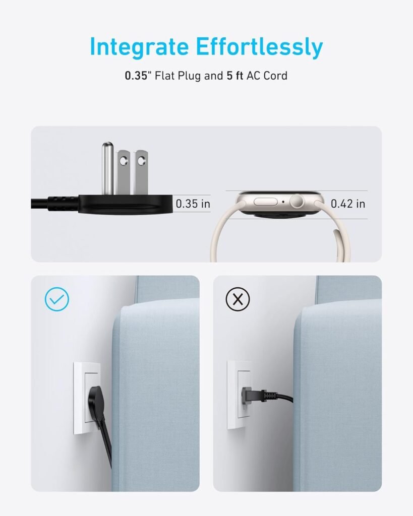 Anker Nano Charging Station(67W Max), 6-in-1 USB-C Power Strip for iPhone 16/15 and MacBook, with Flat Plug and 5ft Thin Undetachable Extension Cord,2 AC,2 USB-A,2 USB-C, for HomeOffice Anker Nano Charging Station(67W Max), 6-in-1 USB-C Power Strip for iPhone 16/15 and MacBook, with Flat Plug and 5ft Thin Undetachable Extension Cord,2 AC,2 USB-A,2 USB-C, for HomeOffice