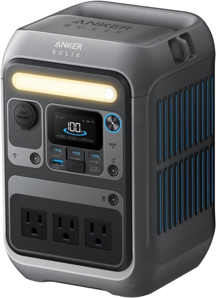 Anker Portable Power Station SOLIX C300, 288Wh LiFePO4 Battery, 300W (600W Surge) Solar Generator, 140W Two-Way Fast Charging, for Outdoor Camping, Traveling, and Emergencies (Solar Panel Optional) Anker Portable Power Station SOLIX C300, 288Wh LiFePO4 Battery, 300W (600W Surge) Solar Generator, 140W Two-Way Fast Charging, for Outdoor Camping, Traveling, and Emergencies (Solar Panel Optional)