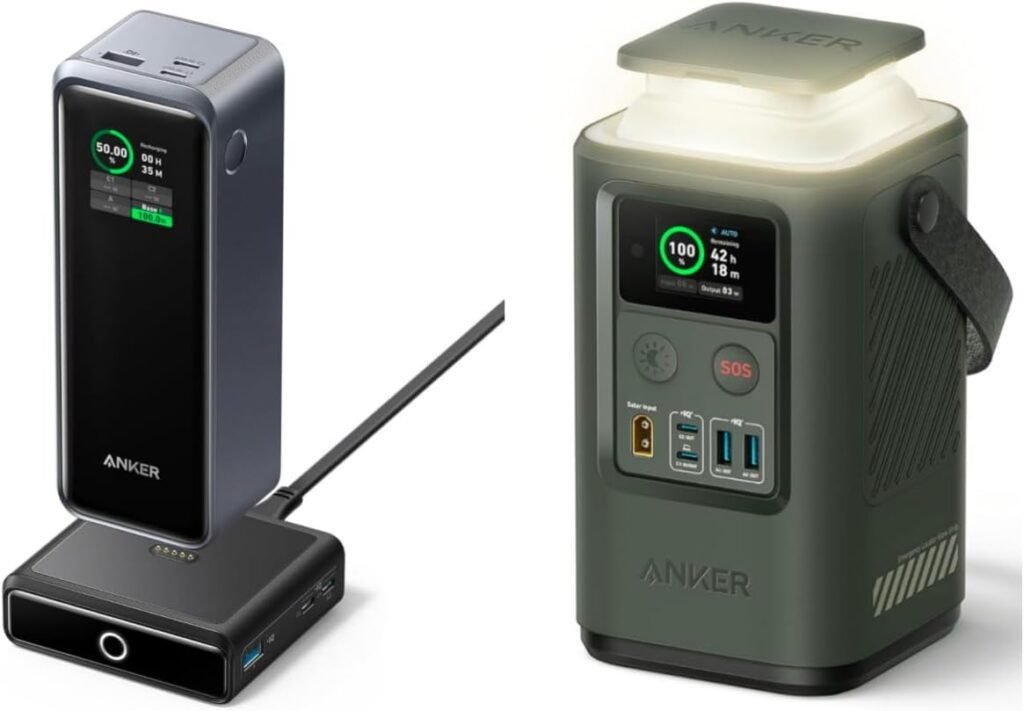 Anker Prime 27,650mAh Power Bank (250W) with 100W Charging Base, 3-Port Portable Charger Power Bank Power Station 60,000mAh,Portable Outdoor Generator 87W with Smart Digital Display Anker Prime 27,650mAh Power Bank (250W) with 100W Charging Base, 3-Port Portable Charger Power Bank Power Station 60,000mAh,Portable Outdoor Generator 87W with Smart Digital Display