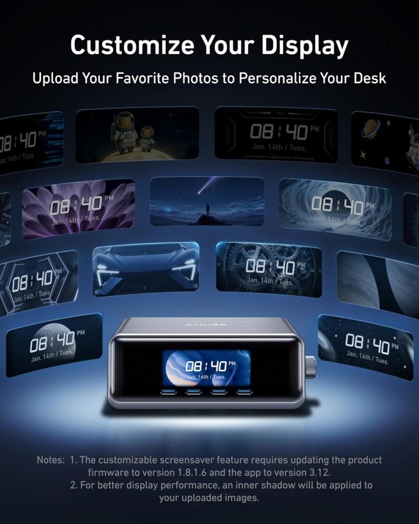 Anker Prime Charger, 250W GaN Prime USB C Charging Station, Ultra-Fast 6-Port, 2.26 LCD Display and Smart Control Dial, Compatible with MacBook Pro/Air, iPhone 16/15/14, Galaxy, and More (Silver) Anker Prime Charger, 250W GaN Prime USB C Charging Station, Ultra-Fast 6-Port, 2.26 LCD Display and Smart Control Dial, Compatible with MacBook Pro/Air, iPhone 16/15/14, Galaxy, and More (Silver)