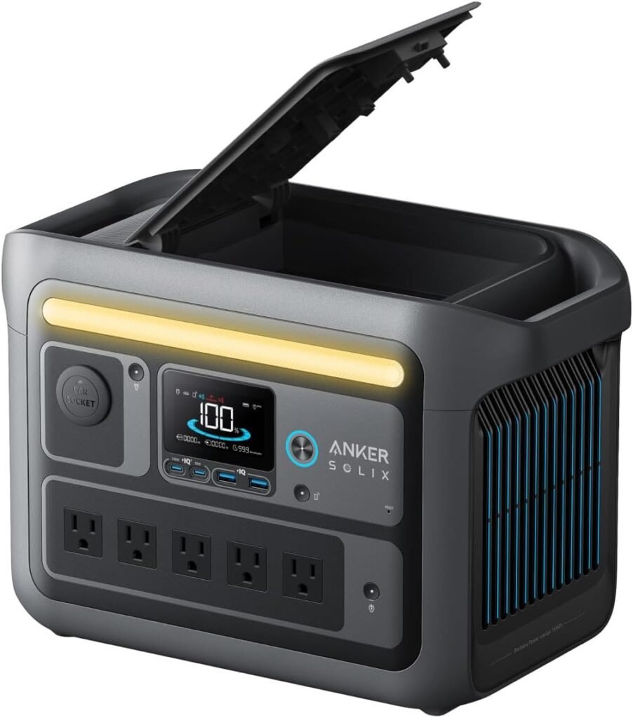 Anker SOLIX C800 Portable Power Station, 1200W (Peak 1600W) Solar Generator, Full Charge in 58 Min, 768Wh LiFePO4 Battery for Outdoor Camping, RVs, Road Trip, and Power Outages (Optional Solar Panel) Anker SOLIX C800 Portable Power Station, 1200W (Peak 1600W) Solar Generator, Full Charge in 58 Min, 768Wh LiFePO4 Battery for Outdoor Camping, RVs, Road Trip, and Power Outages (Optional Solar Panel)