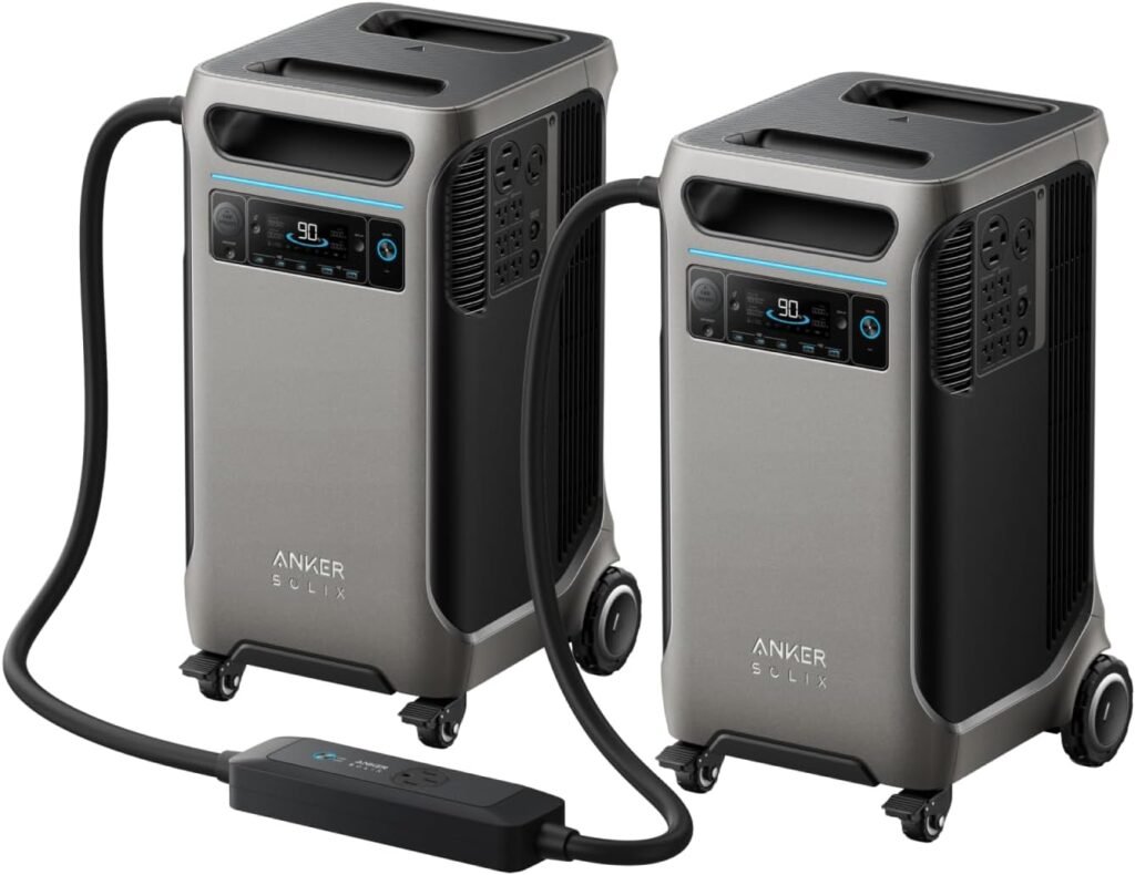 Anker SOLIX F3800 12000W Generators for Home Use, 7680wh Power Station with Double Power Hub, Lifepo4 Power Station, Solar Generator for Home Use, Power Outages, Emergency Anker SOLIX F3800 12000W Generators for Home Use, 7680wh Power Station with Double Power Hub, Lifepo4 Power Station, Solar Generator for Home Use, Power Outages, Emergency