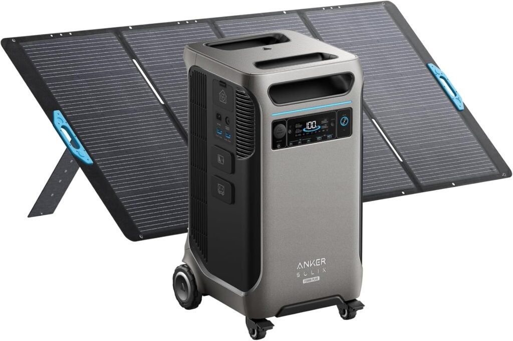 Anker SOLIX F3800 Plus Portable Power Station (2025 NEW), 3,840Wh, 3,200W Solar Input, Generators for Home Use, Expandable to 53kWh, Works with Generator, For Power Outages, RVs, and Emergencies Anker SOLIX F3800 Plus Portable Power Station (2025 NEW), 3,840Wh, 3,200W Solar Input, Generators for Home Use, Expandable to 53kWh, Works with Generator, For Power Outages, RVs, and Emergencies