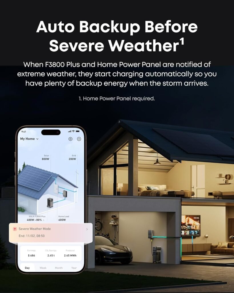 Anker SOLIX F3800 Plus Portable Power Station (2025 NEW), 3,840Wh, 3,200W Solar Input, Generators for Home Use, Expandable to 53kWh, Works with Generator, For Power Outages, RVs, and Emergencies Anker SOLIX F3800 Plus Portable Power Station (2025 NEW), 3,840Wh, 3,200W Solar Input, Generators for Home Use, Expandable to 53kWh, Works with Generator, For Power Outages, RVs, and Emergencies