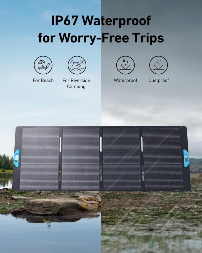 Anker SOLIX F3800 Portable Power Station with 200W Solar Panels, 3,840Wh LiFePO4 Battery, 120V/240V,Solar Generator for Home Use, RVs, Emergencies, Outages, and Outdoor Camping (Renewed)