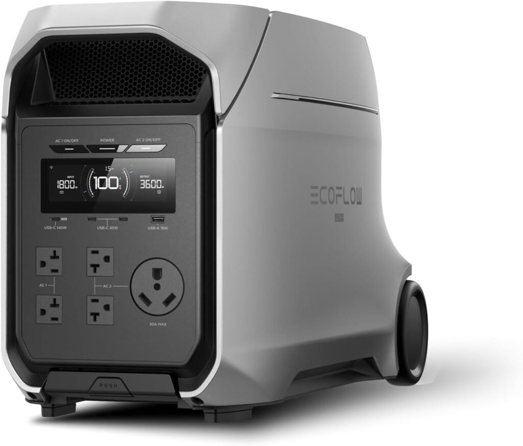 EF ECOFLOW DELTA 3 Ultra Plus Portable Power Station, 3072Wh LiFePO4 Battery, 3600W (7200W Surge) Output, Expandable to 11kWh, Solar Generator (Panel Optional), Reliable Home Battery Backup Camping EF ECOFLOW DELTA 3 Ultra Plus Portable Power Station, 3072Wh LiFePO4 Battery, 3600W (7200W Surge) Output, Expandable to 11kWh, Solar Generator (Panel Optional), Reliable Home Battery Backup Camping