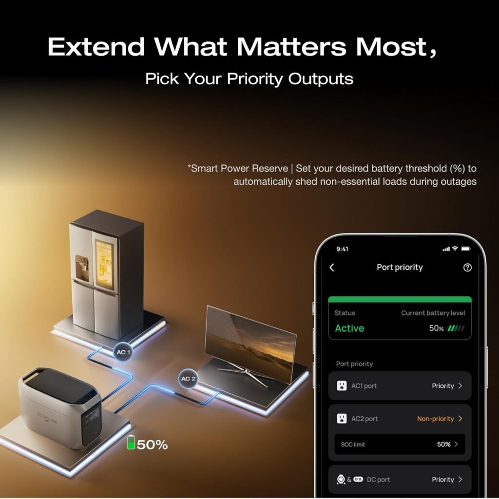 EF ECOFLOW Portable Power Station DELTA 3 MAX Plus with 2X220W Solar Panel, 3000W Max Output, Fast 0–80% Recharge in 64mins, Reliable Home Backup RV Camping EF ECOFLOW Portable Power Station DELTA 3 MAX Plus with 2X220W Solar Panel, 3000W Max Output, Fast 0–80% Recharge in 64mins, Reliable Home Backup RV Camping