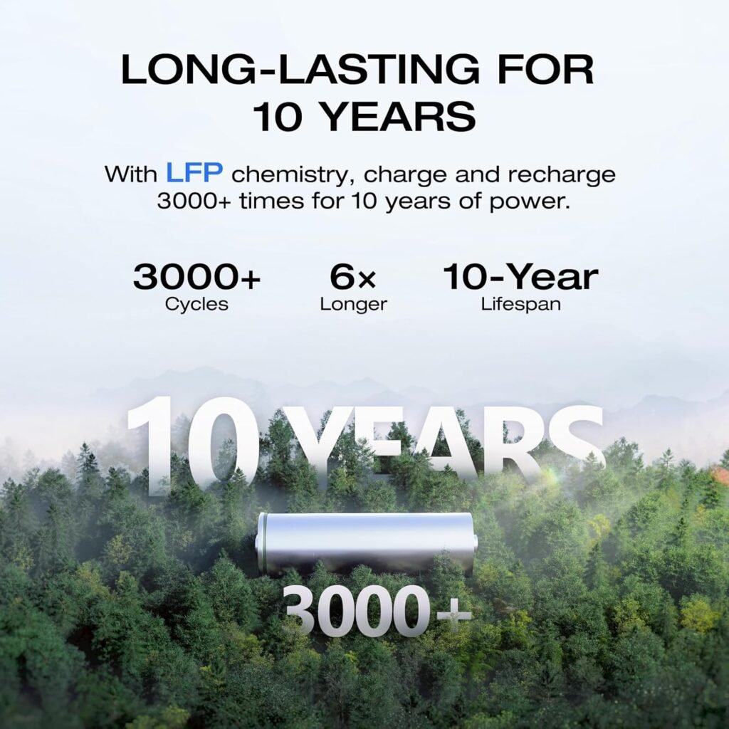 EF ECOFLOW River 3 Plus Portable Power Station Extra Battery EB600, 572Wh Expansion LiFePO4 (LFP) Battery with 10-Year Lifespan, Built-in 140W USB-C Port for Charging/Discharging, Use Independently EF ECOFLOW River 3 Plus Portable Power Station Extra Battery EB600, 572Wh Expansion LiFePO4 (LFP) Battery with 10-Year Lifespan, Built-in 140W USB-C Port for Charging/Discharging, Use Independently