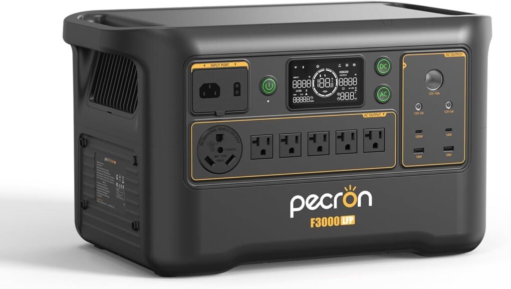 pecron Portable Power Station F3000LFP, 3072Wh Solar Generator, 3600W LiFePO4 Battery Home Backup, Fast Charging Lithium Battery with 100W USB-C Output for Home, Camping, RV, Emergency pecron Portable Power Station F3000LFP, 3072Wh Solar Generator, 3600W LiFePO4 Battery Home Backup, Fast Charging Lithium Battery with 100W USB-C Output for Home, Camping, RV, Emergency