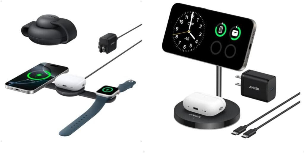 Anker MagSafe Compatible MagGo UFO 3-in-1 Charger, iPhone 16 Wireless Charger Station, Qi2 Certified 15W, Foldable Travel Charging Pad, for iPhone 15/14/13/12, AirPods, Apple Watch (Not a Power Bank) Anker MagSafe Compatible MagGo UFO 3-in-1 Charger, iPhone 16 Wireless Charger Station, Qi2 Certified 15W, Foldable Travel Charging Pad, for iPhone 15/14/13/12, AirPods, Apple Watch (Not a Power Bank)