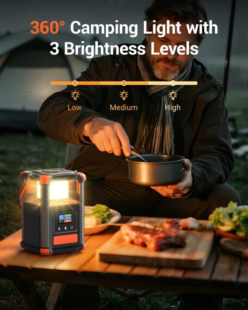BLAVOR Portable Power Station, 236.8Wh/64,000mAh Outdoor Generator, 100W+65W USB C Two-Way Fast Charging Small Generator, 15W Wireless Power Bank with Camping Lantern for Camping, and Home Emergencies