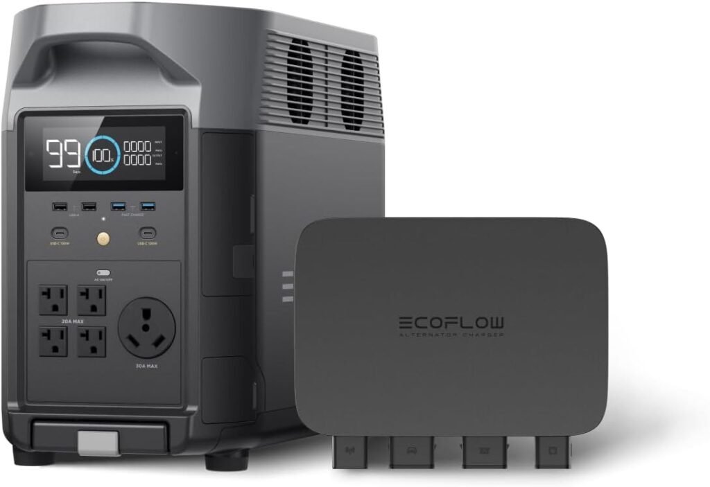 EF ECOFLOW 800W Alternator Charger, 3-in-1 Fast DC-DC Charger for Portable Power Stations, Car Battery Charger Jump Starter 8× Faster Than Cigarette Chargers, Charges 1kWh in 1.3 hr EF ECOFLOW 800W Alternator Charger, 3-in-1 Fast DC-DC Charger for Portable Power Stations, Car Battery Charger Jump Starter 8× Faster Than Cigarette Chargers, Charges 1kWh in 1.3 hr