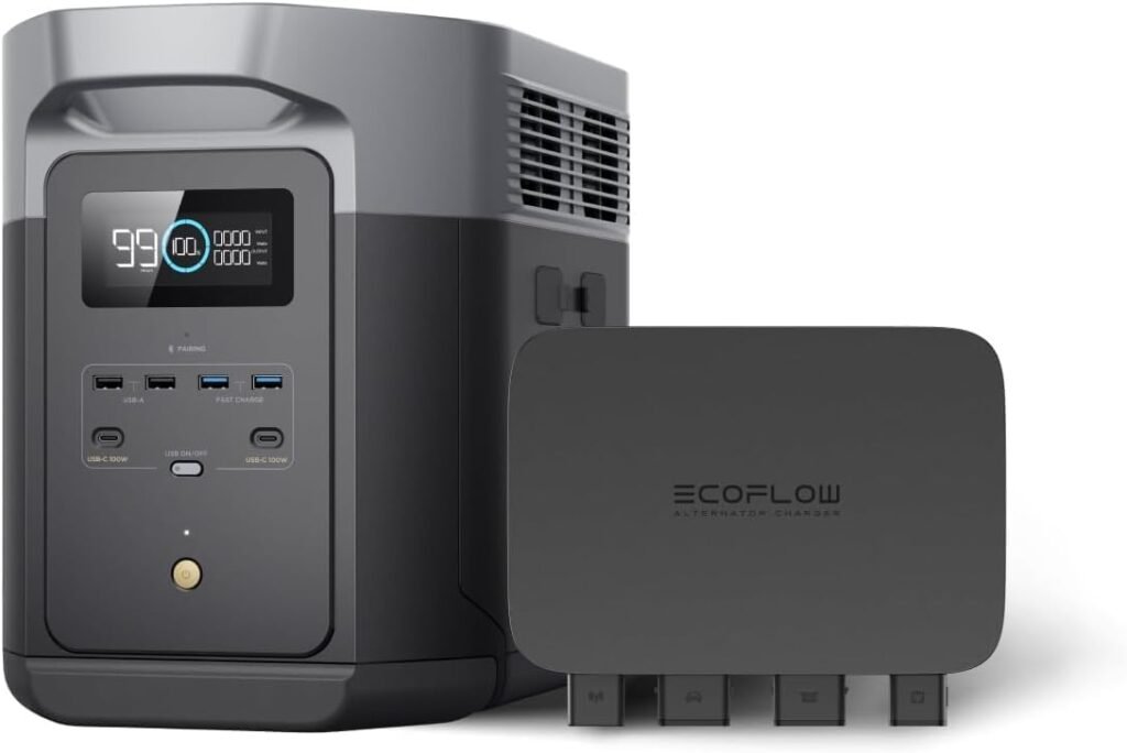 EF ECOFLOW 800W Alternator Charger with Delta 2 Portable Power Station, 3-in-1 Fast DC-DC Charger,Jump Starter 8× Faster Than Cigarette Chargers EF ECOFLOW 800W Alternator Charger with Delta 2 Portable Power Station, 3-in-1 Fast DC-DC Charger,Jump Starter 8× Faster Than Cigarette Chargers