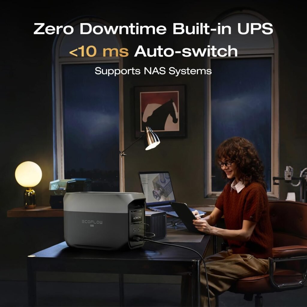 EF ECOFLOW Portable Power Station DELTA 3 Max with AC Charging Cable, 2048Wh LiFePO4 Battery, 3400W X-Boost Output, Ultra-Fast 0-80% Charging in 1.13 Hr, Home Backup RV Camping EF ECOFLOW Portable Power Station DELTA 3 Max with AC Charging Cable, 2048Wh LiFePO4 Battery, 3400W X-Boost Output, Ultra-Fast 0-80% Charging in 1.13 Hr, Home Backup RV Camping