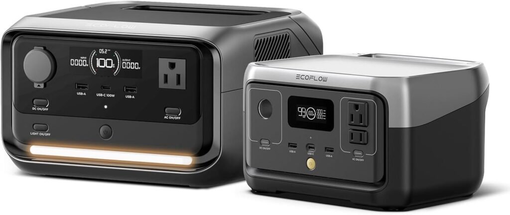EF ECOFLOW Portable Power Station RIVER 2 (256Wh) and RIVER 3 Plus (286Wh), LiFePO4 Battery, 1Hr Fast Charging Solar Generator for Outdoor Camping/RV EF ECOFLOW Portable Power Station RIVER 2 (256Wh) and RIVER 3 Plus (286Wh), LiFePO4 Battery, 1Hr Fast Charging Solar Generator for Outdoor Camping/RV