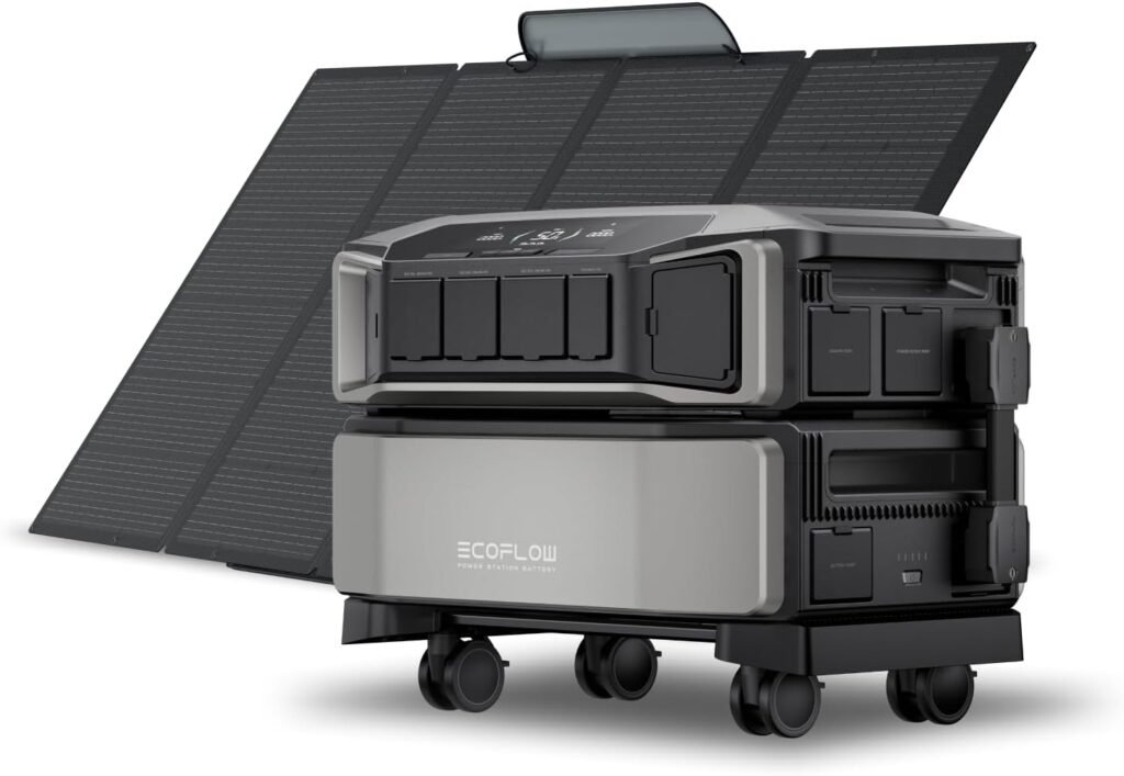 EF ECOFLOW Power Station 6144Wh DELTA Pro Ultra with 400W Portable Panel, 120/240V 7200W AC Output, Portable Generator for Home Backup Outdoors Camping RV Emergency EF ECOFLOW Power Station 6144Wh DELTA Pro Ultra with 400W Portable Panel, 120/240V 7200W AC Output, Portable Generator for Home Backup Outdoors Camping RV Emergency