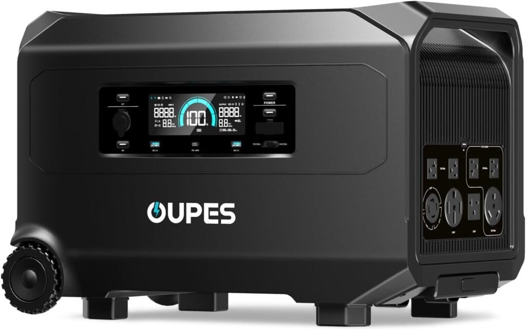 OUPES Guardian 6000 Dual Battery System: 9216Wh Power Station with 6000W Output, 120V/240V Dual Voltage, Expandable Home Backup with Transfer Switch Ready App Control OUPES Guardian 6000 Dual Battery System: 9216Wh Power Station with 6000W Output, 120V/240V Dual Voltage, Expandable Home Backup with Transfer Switch Ready App Control