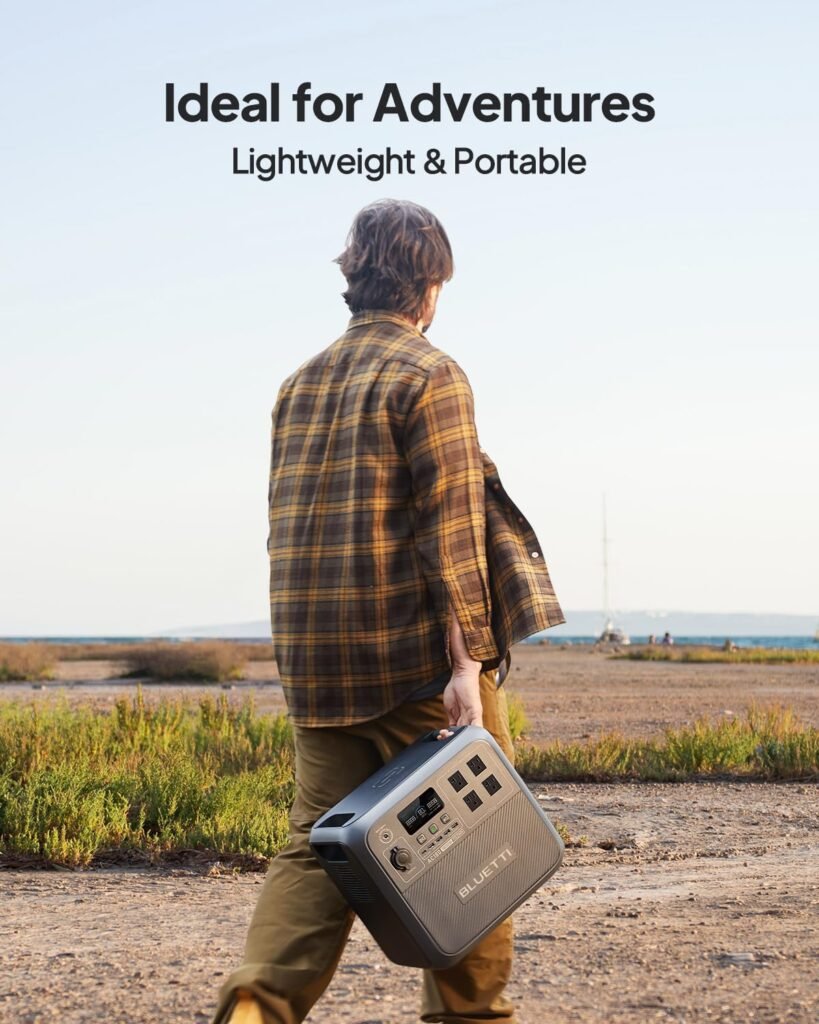 BLUETTI Portable Power Station AC180, 1152Wh LiFePO4 Battery Backup w/ 2 1800W (2700W peak) AC Outlets, 0-80% in 45Min, Solar Generator for Camping, Off-grid, Power Outage