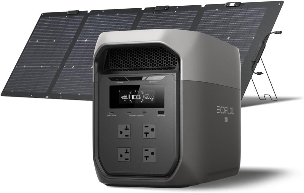 EF ECOFLOW Portable Power Station DELTA 3 MAX with 220W Solar Panel, 3400W X-Boost Output, Ultra-Fast 0-80% Charging in 1.13 Hr, Home Backup RV Camping EF ECOFLOW Portable Power Station DELTA 3 MAX with 220W Solar Panel, 3400W X-Boost Output, Ultra-Fast 0-80% Charging in 1.13 Hr, Home Backup RV Camping