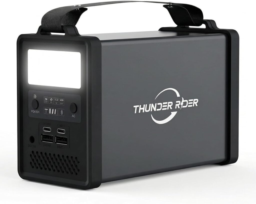 Portable Power Station 300W, 299Wh Solar Generator with 4.38lbs Ultralight Design, Pure Sine Wave AC Outlet Backup Lithium Battery for CPAP Camping RV Home Emergency
