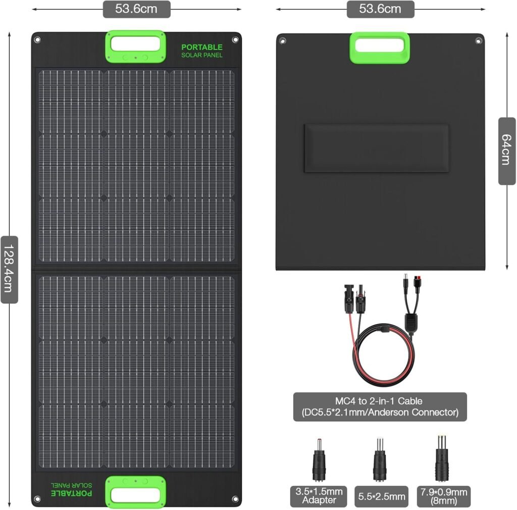 300W Portable Power Station with 100W Foldable Solar Panel, 288Wh Solar Generator AC Outlet, MC-4 Solar Battery Charger, 60W USB-C PD Fast Charging for Outdoor Camping, Home Emergency, RV Travel, Van 300W Portable Power Station with 100W Foldable Solar Panel, 288Wh Solar Generator AC Outlet, MC-4 Solar Battery Charger, 60W USB-C PD Fast Charging for Outdoor Camping, Home Emergency, RV Travel, Van