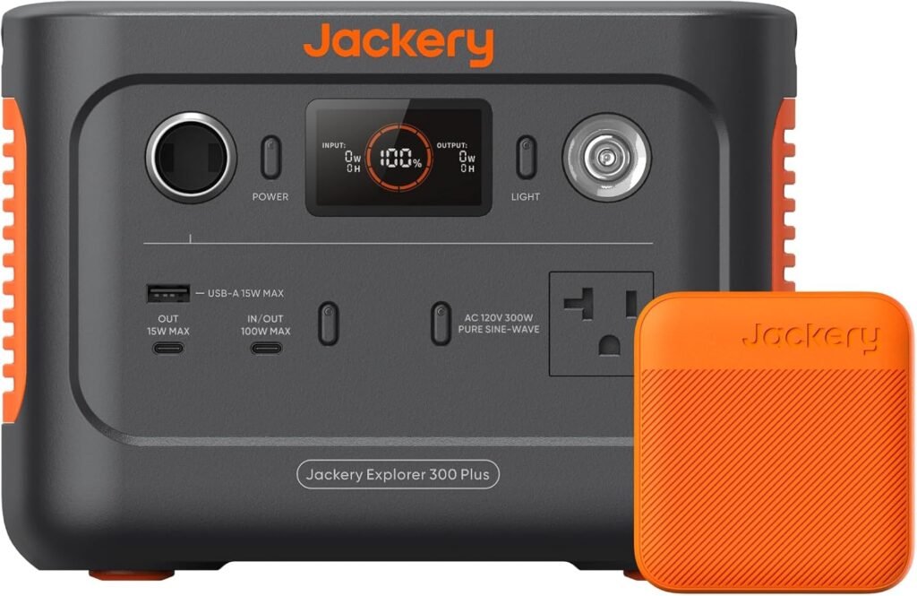 Jackery Explorer Plus Fast Charge Kit, Wh Portable Power Station with 102W 3-Port Fast Charger, 300W AC Outlet, LiFePo Battery for Camping, Outdoors, Emergencies, and Travel Jackery Explorer Plus Fast Charge Kit, Wh Portable Power Station with 102W 3-Port Fast Charger, 300W AC Outlet, LiFePo Battery for Camping, Outdoors, Emergencies, and Travel