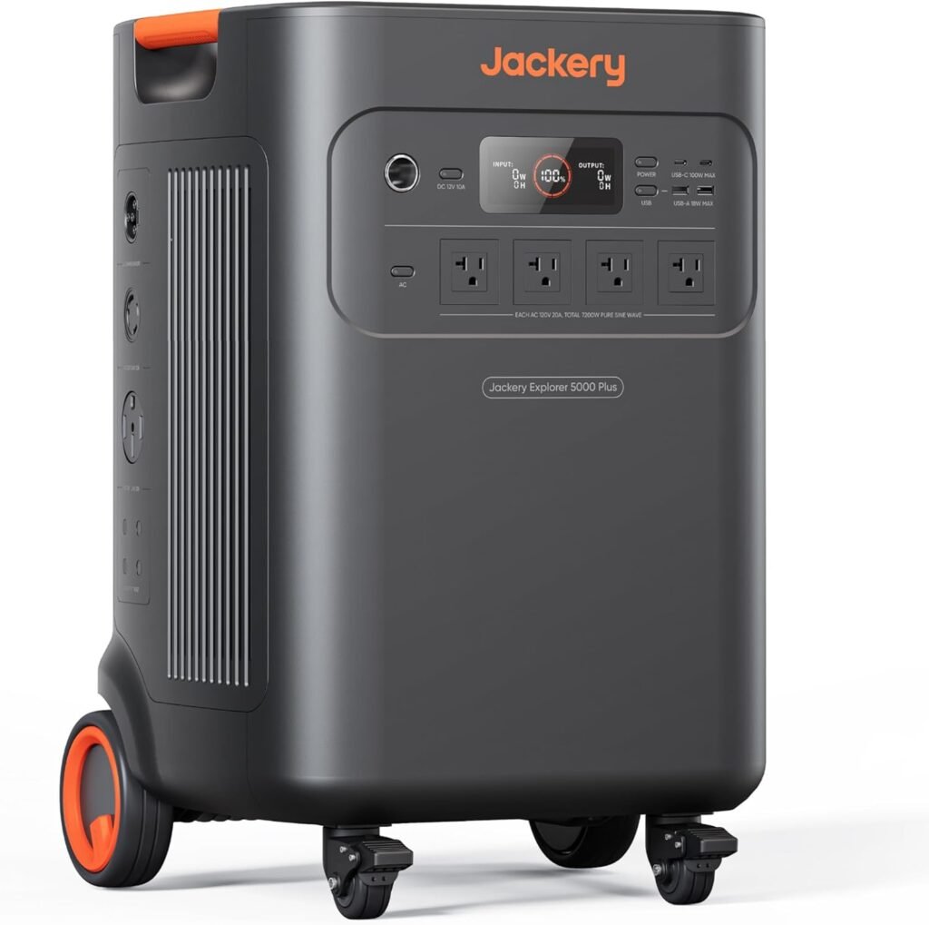 Jackery Solar Generator Plus Portable Power Station with 2x 500W and Smart Transfer Switch, 5040Wh Power Station, 7200W AC Output Solar Generator for Home Use, Emergency Backup Jackery Solar Generator Plus Portable Power Station with 2x 500W and Smart Transfer Switch, 5040Wh Power Station, 7200W AC Output Solar Generator for Home Use, Emergency Backup