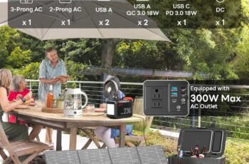 POWSTREAM 300W Solar Generator Power Station