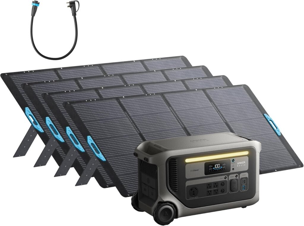 Anker SOLIX F3000 Portable Power Station with Home Backup Kit, 3,072Wh, 6,000W Recharging, Solar Generators for Home Use, Expandable to 24kWh, For Outages, Camping, RVs, Emergencies Anker SOLIX F3000 Portable Power Station with Home Backup Kit, 3,072Wh, 6,000W Recharging, Solar Generators for Home Use, Expandable to 24kWh, For Outages, Camping, RVs, Emergencies