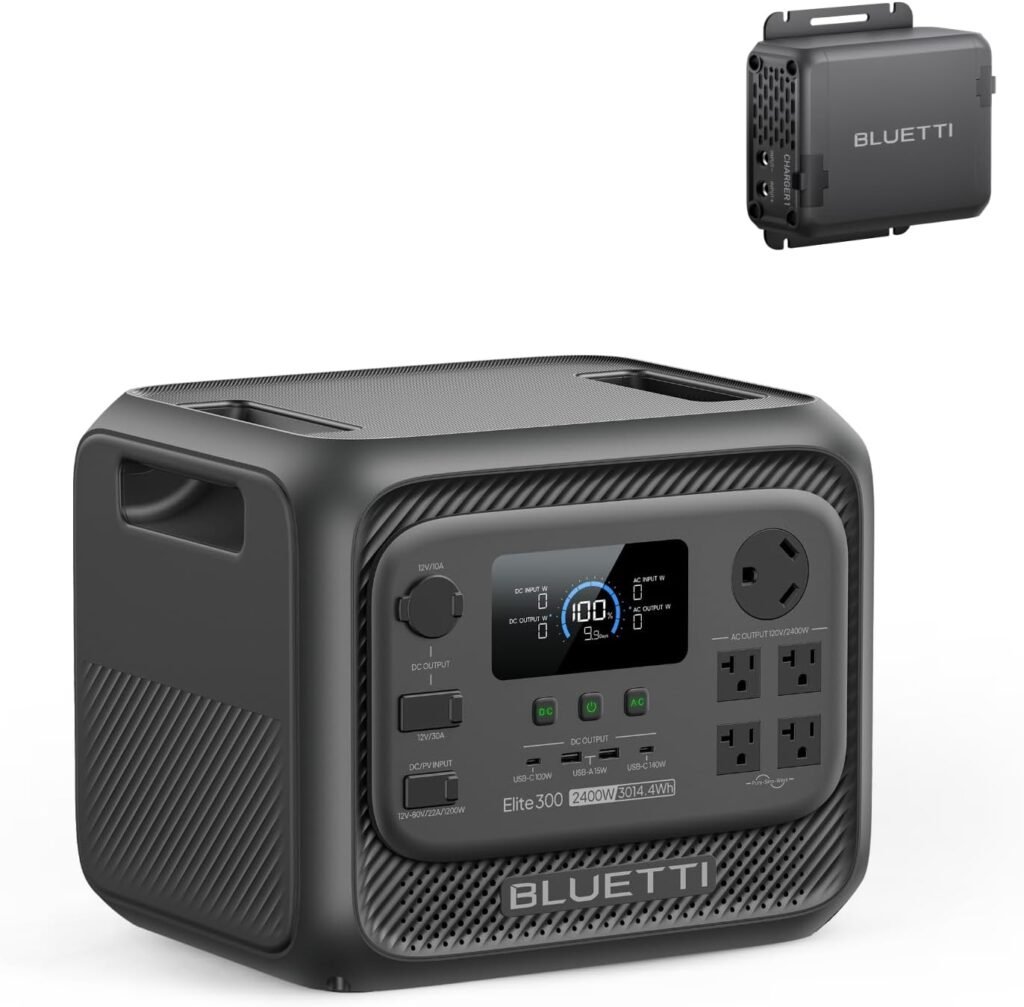 BLUETTI Elite Portable Power Station, 3014Wh LiFePO4 Battery Backup for Home Power Outage, 2400W Solar Generator (4800W Surge), 3kWh Compact Home Backup RV Power with TT-30 RV Port 12V/30A DC BLUETTI Elite Portable Power Station, 3014Wh LiFePO4 Battery Backup for Home Power Outage, 2400W Solar Generator (4800W Surge), 3kWh Compact Home Backup RV Power with TT-30 RV Port 12V/30A DC