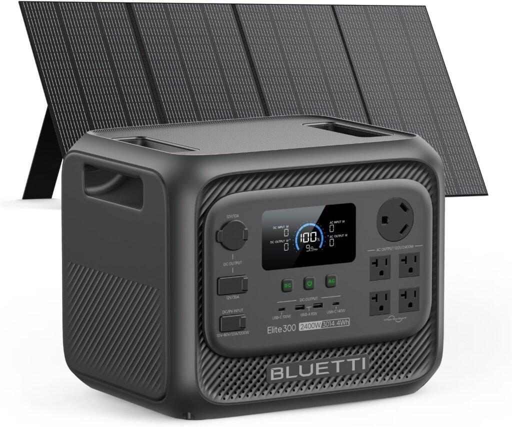 BLUETTI Elite Portable Power Station, 3014Wh LiFePO4 Battery Backup for Home Power Outage, 2400W Solar Generator (4800W Surge), 3kWh Compact Home Backup RV Power with TT-30 RV Port 12V/30A DC BLUETTI Elite Portable Power Station, 3014Wh LiFePO4 Battery Backup for Home Power Outage, 2400W Solar Generator (4800W Surge), 3kWh Compact Home Backup RV Power with TT-30 RV Port 12V/30A DC