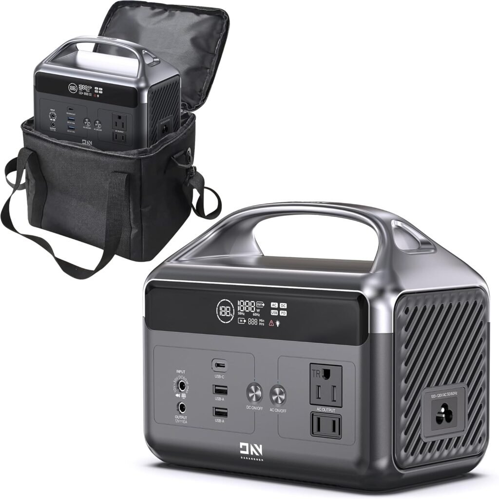 DaranEner Portable Power Station 192Wh LiFePO4 Battery, Solar Generator with Storage Bag, 2×AC 300W (600W Surge), USB-C 60W PD, Fast Recharge for Camping, RV, Outdoor, Emergency Backup DaranEner Portable Power Station 192Wh LiFePO4 Battery, Solar Generator with Storage Bag, 2×AC 300W (600W Surge), USB-C 60W PD, Fast Recharge for Camping, RV, Outdoor, Emergency Backup