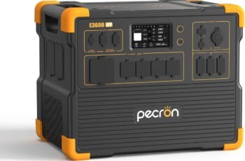 PECRON Portable Power Station 3072Wh E3600LFP, 5x3600W AC Outlets Power Station, LiFePO4 Battery Backup Expanded to 18.43kWh, Fast Charging Solar Generator for Home Use, RV, Camping, CPAP, Emergencies PECRON Portable Power Station 3072Wh E3600LFP, 5x3600W AC Outlets Power Station, LiFePO4 Battery Backup Expanded to 18.43kWh, Fast Charging Solar Generator for Home Use, RV, Camping, CPAP, Emergencies
