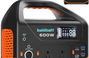 Portable Power Station 600W 293Wh Camping Lithium Battery, Portable Generator for Home Use Emergency Power Station Backup Travel Outdoor 100W PD & 110V Pure Sine Wave AC Outlet Portable Power Station 600W 293Wh Camping Lithium Battery, Portable Generator for Home Use Emergency Power Station Backup Travel Outdoor 100W PD & 110V Pure Sine Wave AC Outlet