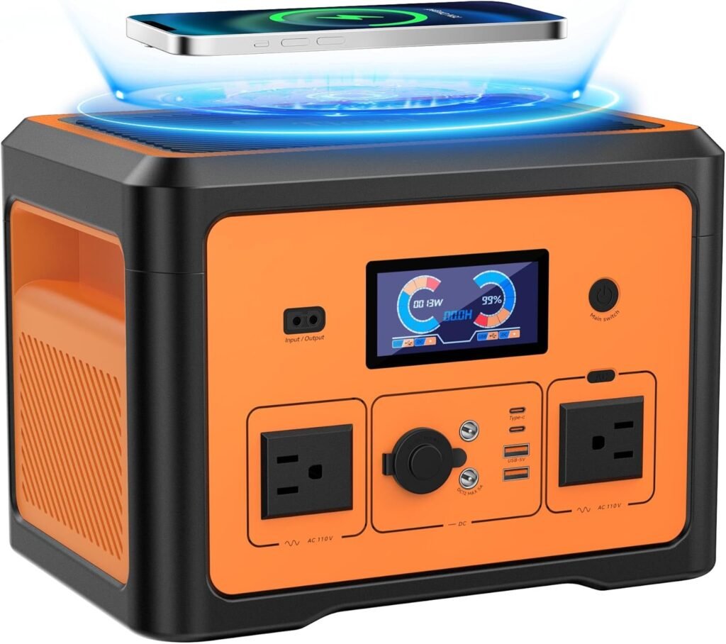 Portable Power Station 600W(Peak 1800W), Solar Generator with 384WH LiFePO4 Battery, Outputs UPS Battery Backup, Generators for Home Use, Camping, Emergency Power Outage, RV, CPAP Portable Power Station 600W(Peak 1800W), Solar Generator with 384WH LiFePO4 Battery, Outputs UPS Battery Backup, Generators for Home Use, Camping, Emergency Power Outage, RV, CPAP