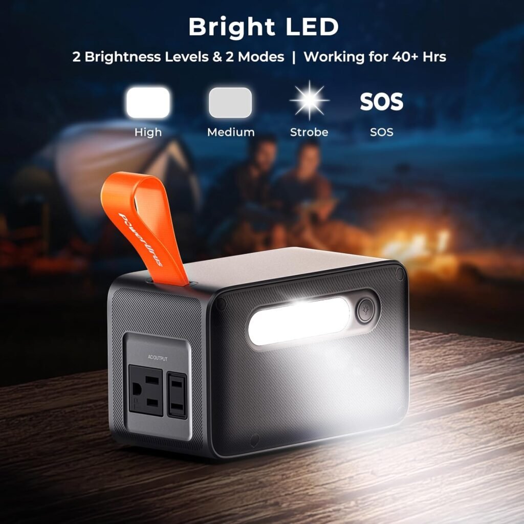 Portable Power Station, PowerUrus 28,000mAh Solar Power Bank, LiFePO4 Battery Backup with 100W/110V AC Outlet, DC PD Fast Charging, Samll Generator for Dash Cam, Home, Camping, Office, TSA Approved Portable Power Station, PowerUrus 28,000mAh Solar Power Bank, LiFePO4 Battery Backup with 100W/110V AC Outlet, DC PD Fast Charging, Samll Generator for Dash Cam, Home, Camping, Office, TSA Approved
