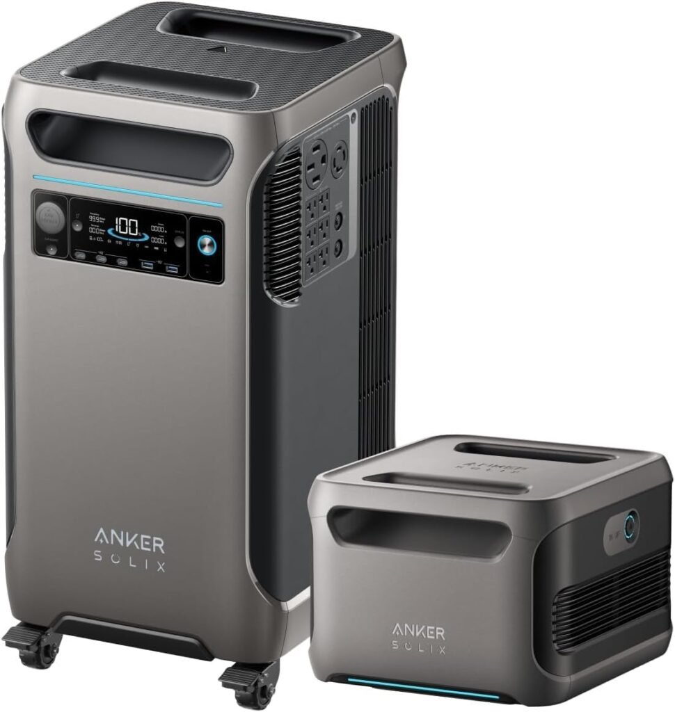 Anker SOLIX F3800 Portable Power Station and 400W Bifacial Panel, 3,840Wh