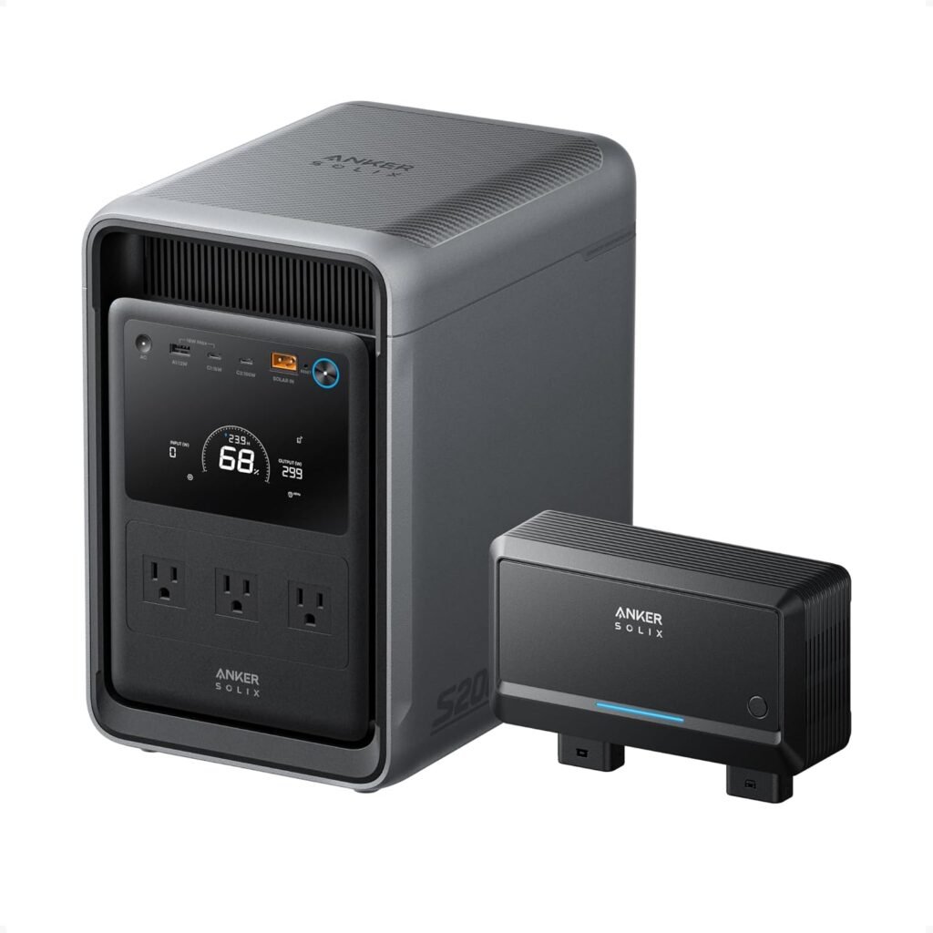Anker SOLIX S2000 Portable Power Station, 2,010Wh, 1,500W, Home Backup, UPS | 2,010Wh LiFePO4 Battery, Up to 35-Hour Fridge Backup, 1,500W Solar Generator for Home, UPS, Outdoor, and Emergency Use Anker SOLIX S2000 Portable Power Station, 2,010Wh, 1,500W, Home Backup, UPS | 2,010Wh LiFePO4 Battery, Up to 35-Hour Fridge Backup, 1,500W Solar Generator for Home, UPS, Outdoor, and Emergency Use