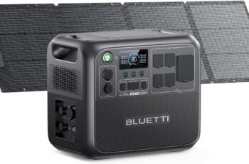 BLUETTI Solar Generator AC200L with 200W Solar Panel Included, 2048Wh 2400W