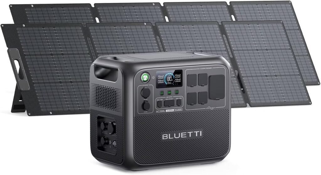 BLUETTI Solar Generator AC200L with 2x200W Solar Panels Included, 2048Wh BLUETTI Solar Generator AC200L with 2x200W Solar Panels Included, 2048Wh