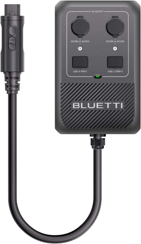 BLUETTI HUB D1 DC Power Hub, 700W Max Output w/ 12V-24V RV  Cigarette Lighter Ports, 100W USB-C, Smart App Control for Apex/B300K, Home  RV Off-Grid Backup