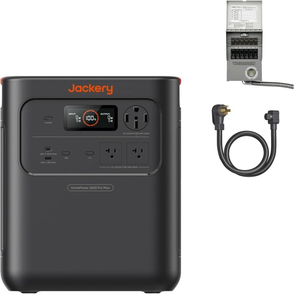 Jackery HomePower Pro Max and Battery, 7168Wh, 2000W 120V/4000W 240V Jackery HomePower Pro Max and Battery, 7168Wh, 2000W 120V/4000W 240V